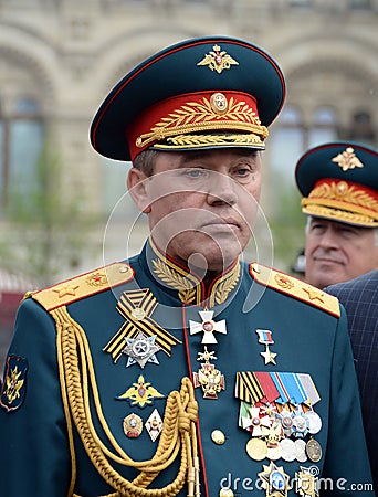 Chief of the General staff of the Russian Armed forces Ã¢â‚¬â€ first Deputy defense Minister, army General Valery Gerasimov Editorial Stock Photo